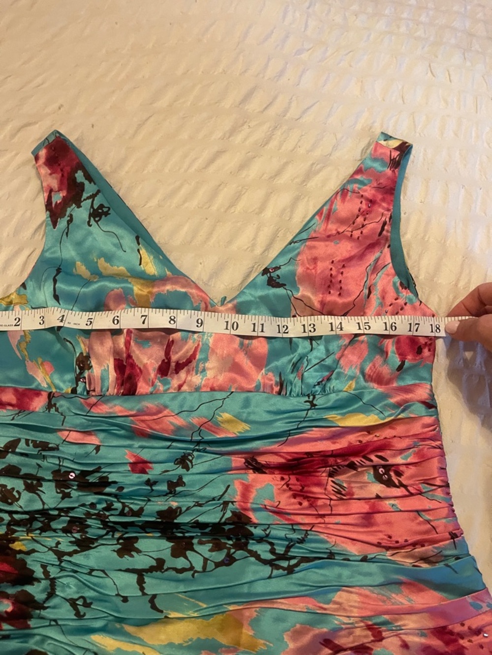 Silk multi color top - Picture 5 of 5